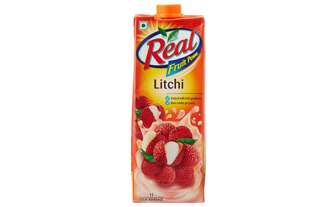 Real Fruit Power Litchi   Tetra Pack  1 litre